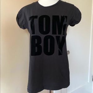Just Female Velvet “TOM BOY” Shirt